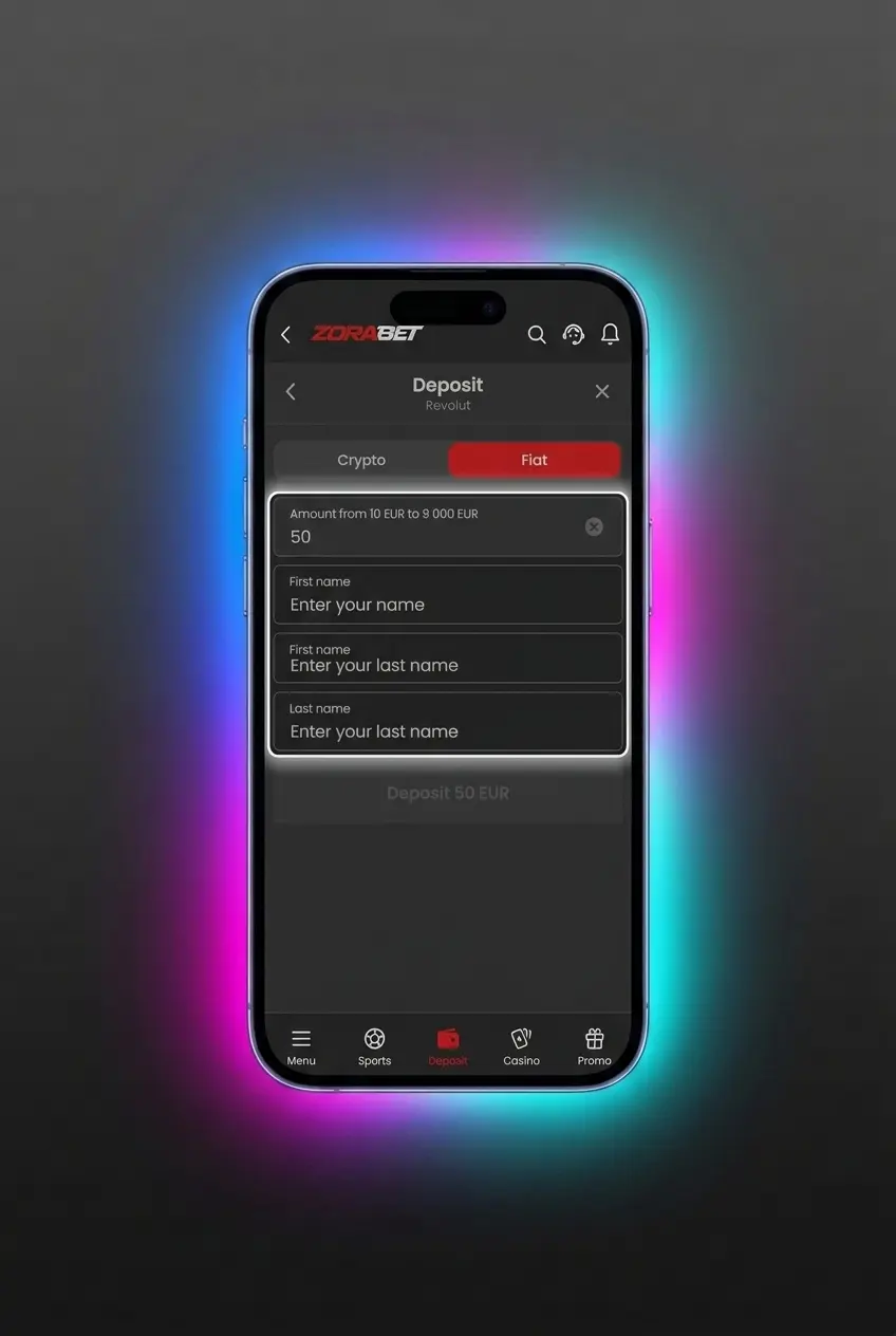 Ghid depozit ZoraBet aplicație mobilă: pași pentru depunere minimă 20 RON prin Visa, Mastercard, Revolut sau crypto