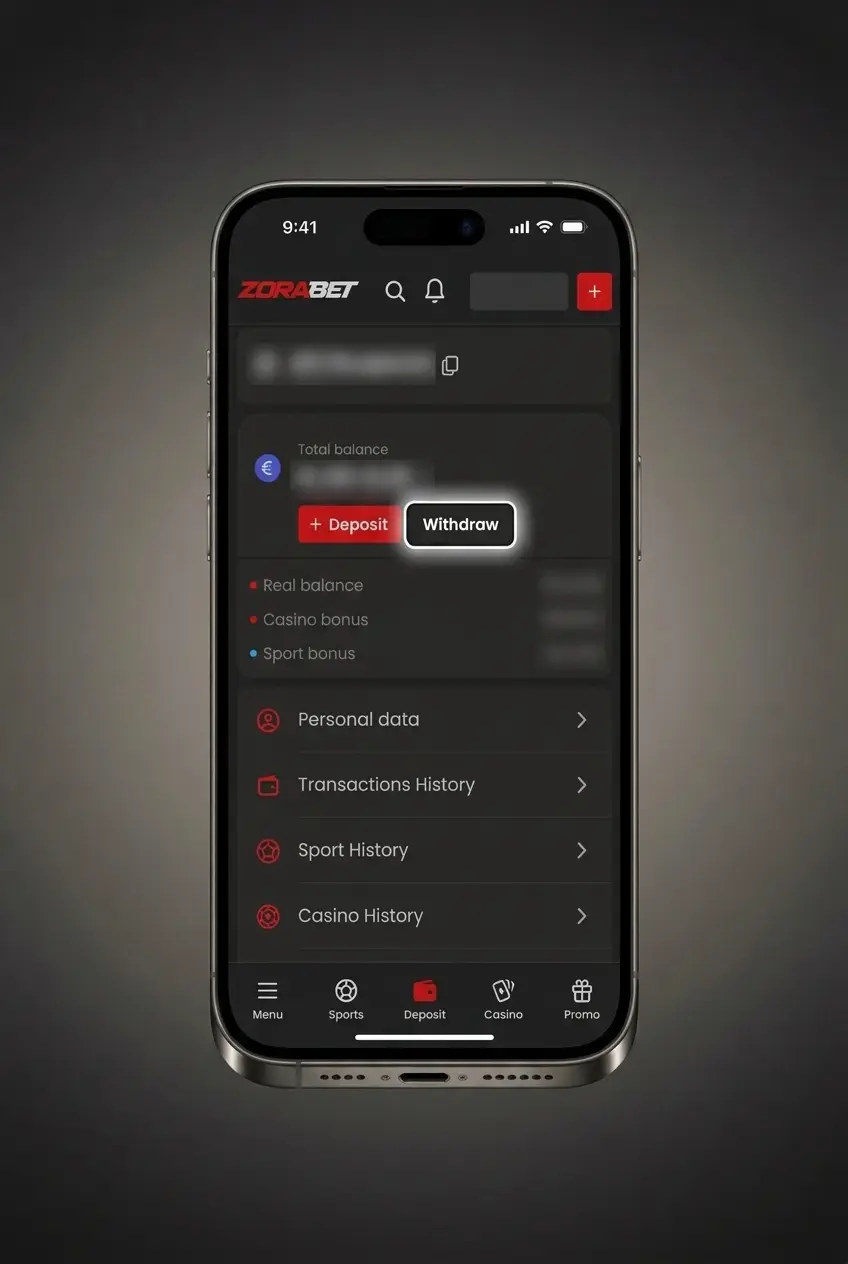Ghid retragere câștiguri ZoraBet pe mobil, disponibil 24/7, minim 50 RON, cu verificare KYC obligatorie